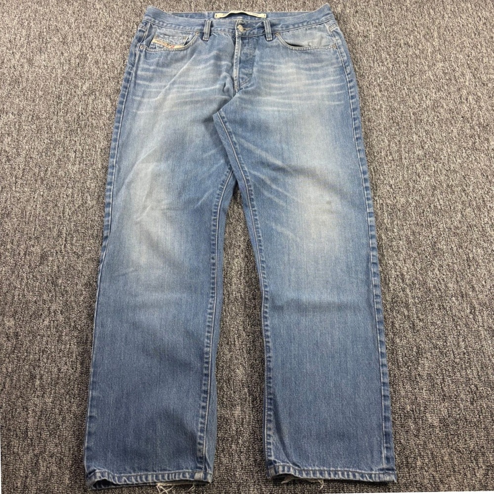 Y2K Vintage Diesel Kulter Made in Italy Jeans Light Wash Straight Denim 36x32